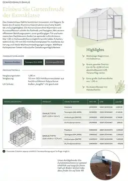 Dehner Gewächshaus dahlie Angebot