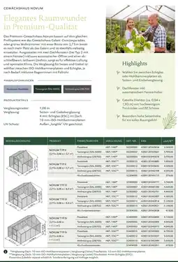 Dehner Gewächshaus novum Angebot