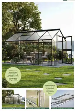 Dehner Dank starker Magneten lässt sich die Tür in geöffnetem Zustand am Gewächshaus fixieren. Angebot