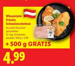 Lidl Wiesentaler Frische Schweinsschnitzel Angebot