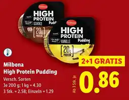 Lidl Milbona High Protein Pudding Angebot