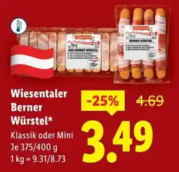 Lidl Wiesentaler Berner Würstel Angebot
