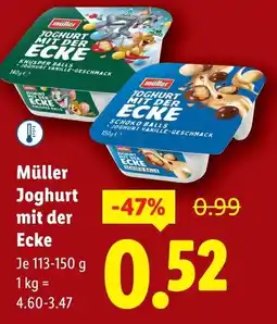 Lidl Müller Joghurt mit der Ecke Angebot