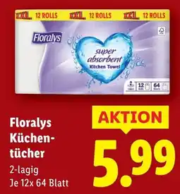 Lidl Floralys Küchen- tücher Angebot