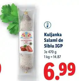 Lidl Kuljanka Salami de Sibiu IGP Angebot