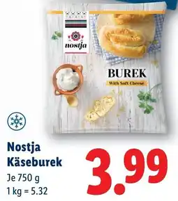 Lidl Nostja Käseburek Angebot