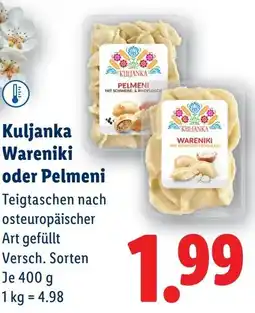 Lidl Kuljanka Wareniki oder Pelmeni Angebot