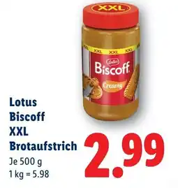Lidl Lotus Biscoff XXL Brotaufstrich Angebot