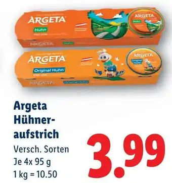 Lidl Argeta Hühner- aufstrich Angebot