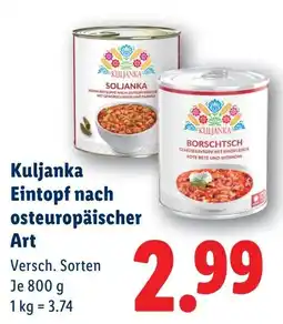 Lidl Kuljanka Eintopf nach osteuropäischer Art Angebot