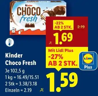 Lidl Kinder Choco Fresh Angebot