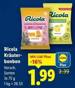 Lidl Ricola Kräuter- bonbon Angebot