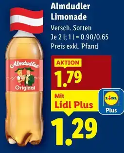 Lidl Almdudler Limonade Angebot