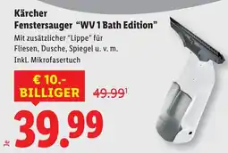 Lidl Kärcher Fenstersauger WV 1 Bath Edition Angebot