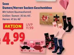 Lidl Soxo Damen/Herren Socken Geschenkbox Angebot