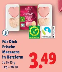 Lidl Für Dich Frische Macarons in Herzform Angebot