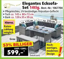 Norma Elegantes Ecksofa-Set 14tlg Angebot