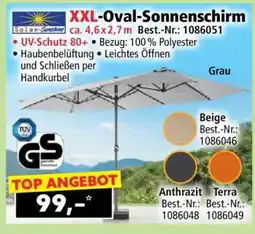 Norma XXL-Oval-Sonnenschirm Angebot