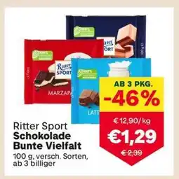 MPreis Ritter Sport Schokolade Bunte Vielfalt Angebot