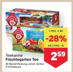 MPreis Teekanne Früchtgarten Tee Angebot