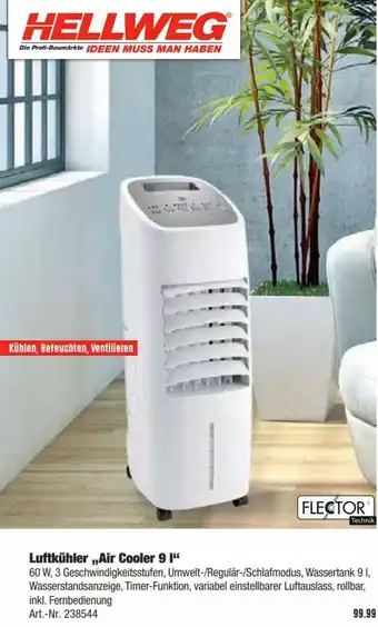 Hellweg Luftkühler Air Cooler 9 I Angebot