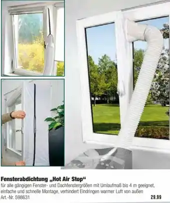 Hellweg Fensterabdichtung Hot Air Stop Angebot