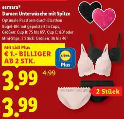 Lidl esmara Damen Unterwäsche mit Spitze Angebot