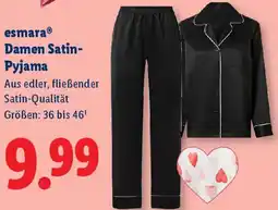 Lidl esmara Damen Satin Pyjama Angebot