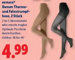Lidl esmaraⓇ Damen Thermound Feinstrumpfhose Angebot