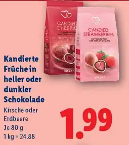 Lidl Kandierte Früche in heller oder dunkler Schokolade Angebot