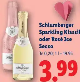 Lidl Schlumberger Sparkling Klassik oder Rosé Ice Secco Angebot