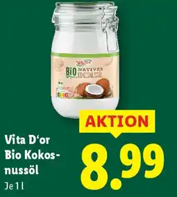 Lidl Vita D or Bio Kokosnussöl Angebot