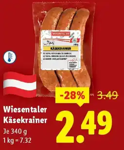 Lidl Wiesentaler Käsekrainer Angebot