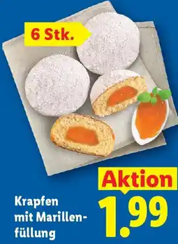 Lidl Krapfen mit Marillen füllung Angebot