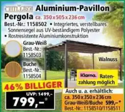 Norma Chilcro aluminium pavillon pergola Angebot