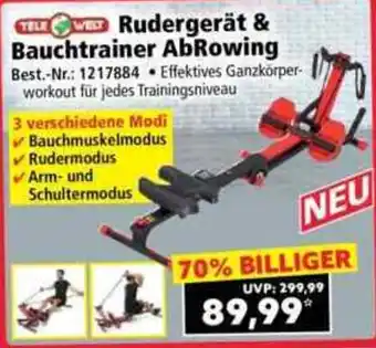 Norma Rudergerat & Bauchtrainer AbRowing Angebot