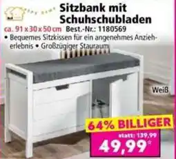 Norma Sitzbank mit Schuhschubladen Angebot