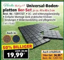 Norma Universal Boden platten 8er Set Angebot