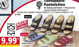 Norma Tieffußbett Pantoletten Angebot