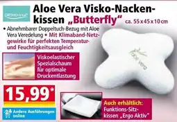 Norma Aloe Vera Visko Nacken kissen Butterfly Angebot