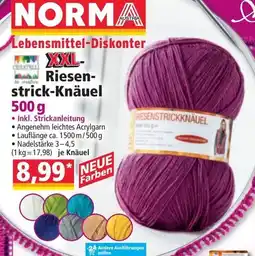 Norma Riesen strick Knäuel Angebot