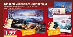 Norma Langholz Zündhölzer Spezial/Maxi Angebot