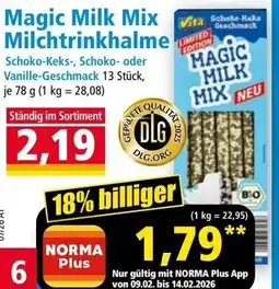 Norma Magic Milk Mix Milchtrinkhalme Angebot