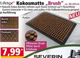 Norma Kokosmatte Brush Angebot