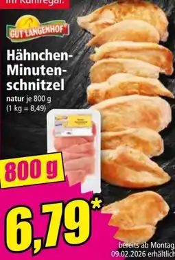 Norma Hähnchen Minuten schnitzel Angebot