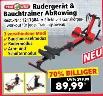 Norma Rudergerät & bauchtrainer abrowing Angebot