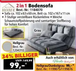 Norma 2 in 1 Bodensofa Angebot