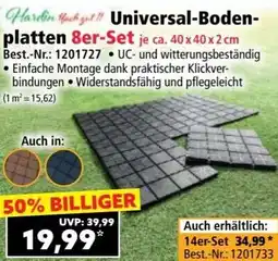 Norma Universal Boden platten 8er Set Angebot