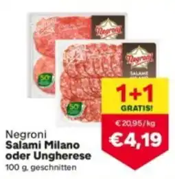 MPreis Negroni Salami Milano oder Ungherese Angebot