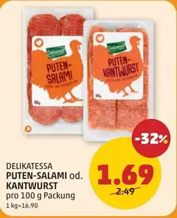PENNY Puten-salami od. kantwurst Angebot